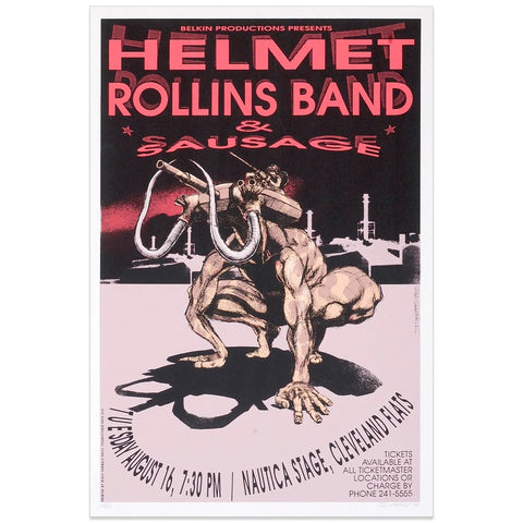 Derek Hess - Helmet w/ Rollins Band & Sausage