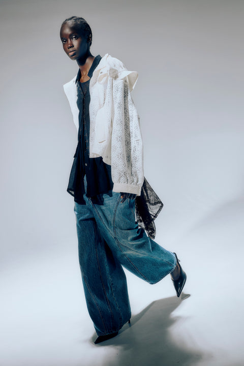 LACE SHORT MOD'S COAT