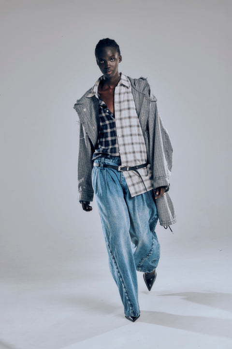BALLOON TROUSERS DENIM