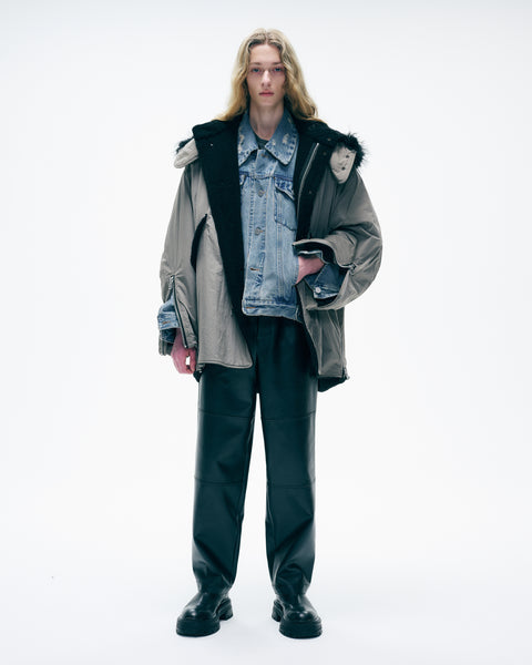 LEATHER EASY TROUSER