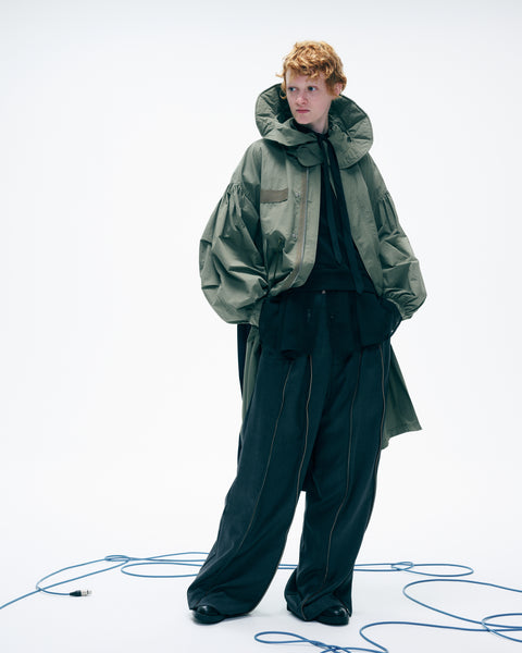 VERTICAL ZIP TROUSERS