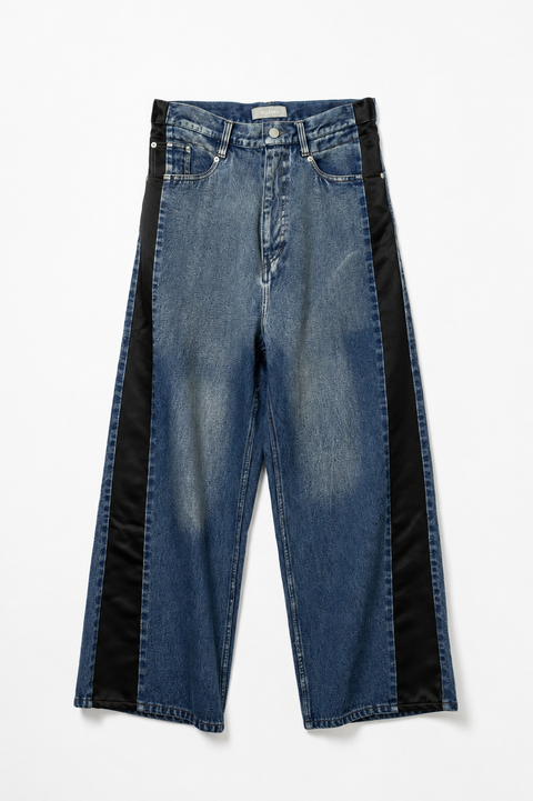 USED WIDE DENIM PANTS