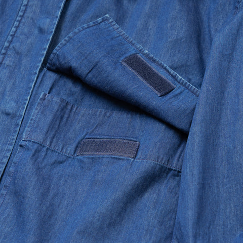 DENIM HOODED BLOUSON