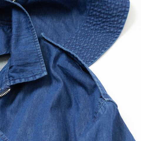 DENIM HOODED BLOUSON