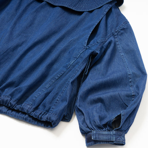 DENIM HOODED BLOUSON