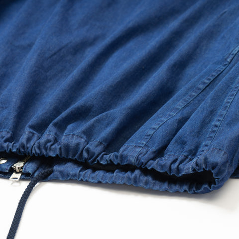 DENIM HOODED BLOUSON