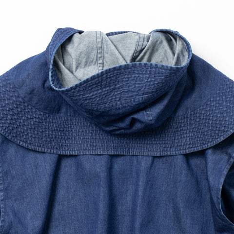 DENIM HOODED BLOUSON