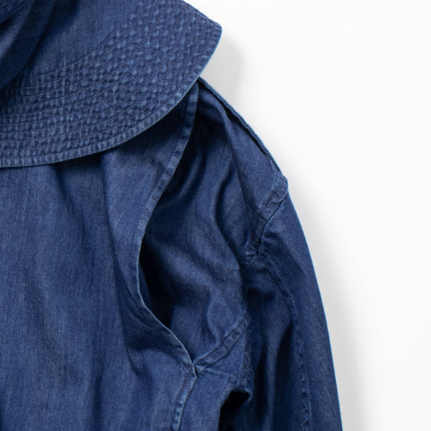 DENIM HOODED BLOUSON