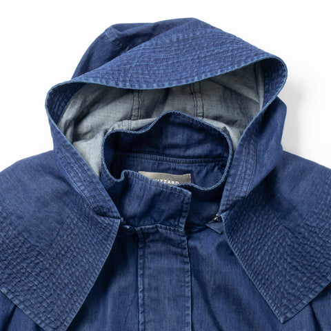 DENIM HOODED BLOUSON