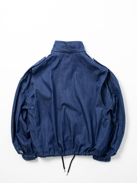DENIM HOODED BLOUSON