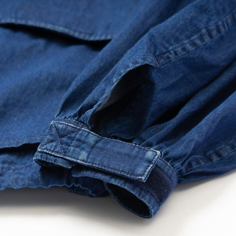 DENIM HOODED BLOUSON