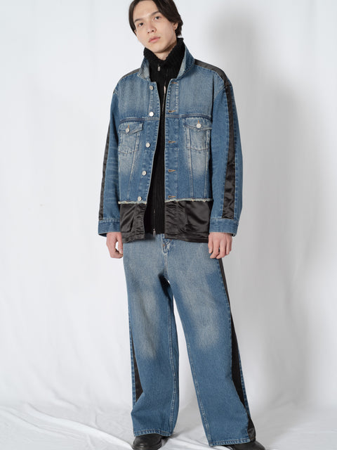 USED WIDE DENIM PANTS
