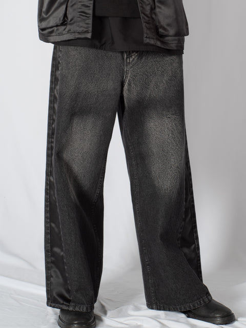 USED WIDE DENIM PANTS