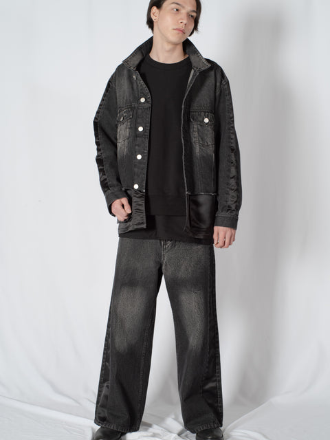 USED WIDE DENIM PANTS