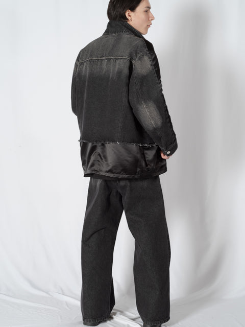 USED WIDE DENIM PANTS