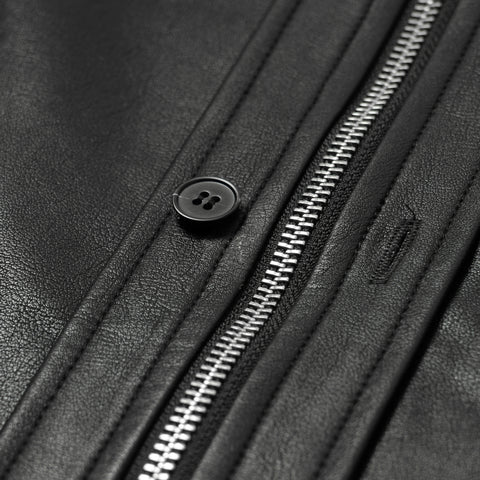 FAUX LEATHER SHIRTS JACKET