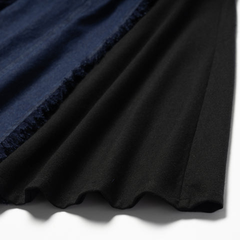 DOCKING DENIM SKIRT