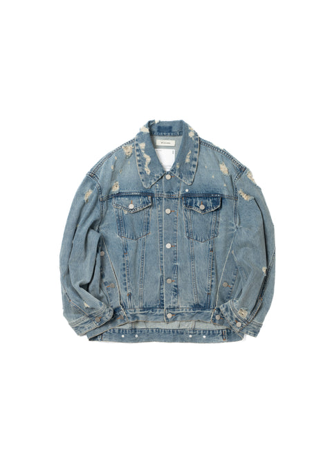 DENIM BLOUSON (DAMAGE)