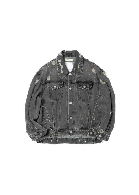DENIM BLOUSON (DAMAGE)