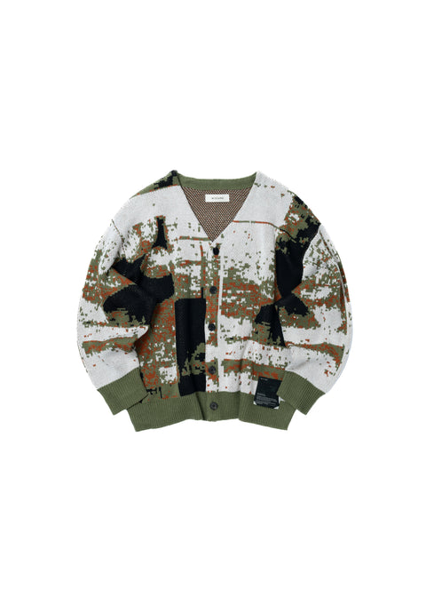 JACQUARD KNIT CARDIGAN