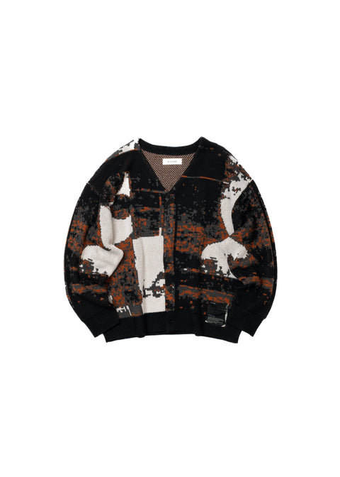 JACQUARD KNIT CARDIGAN