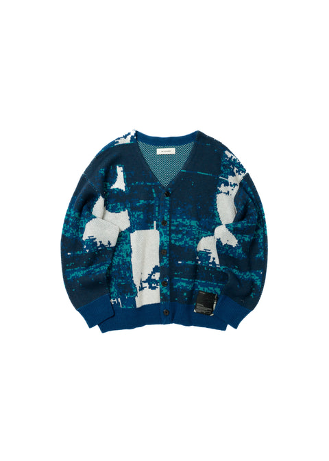 JACQUARD KNIT CARDIGAN