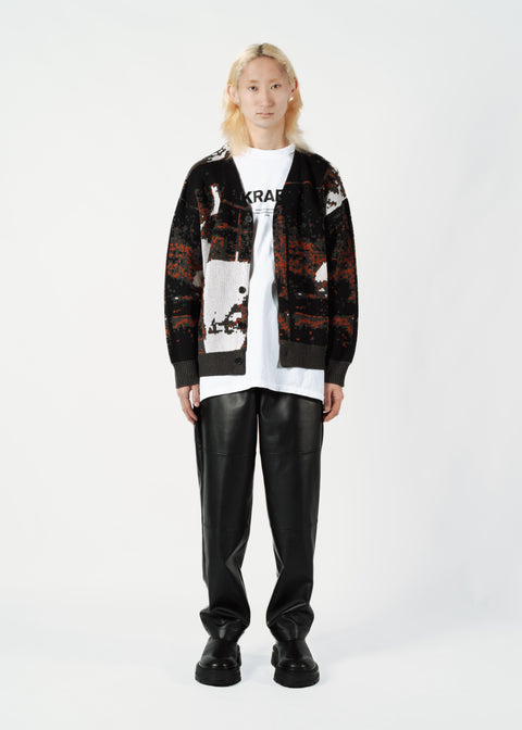 JACQUARD KNIT CARDIGAN