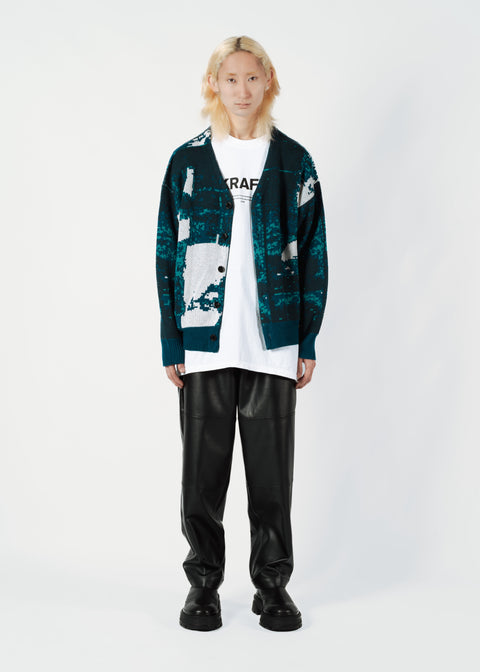 JACQUARD KNIT CARDIGAN