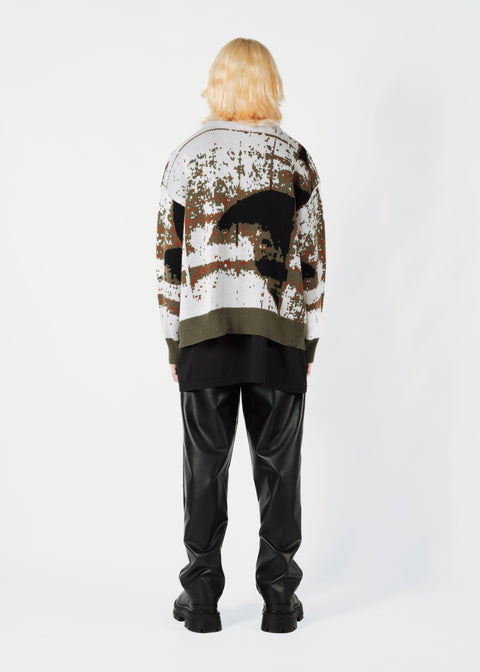 JACQUARD KNIT CARDIGAN