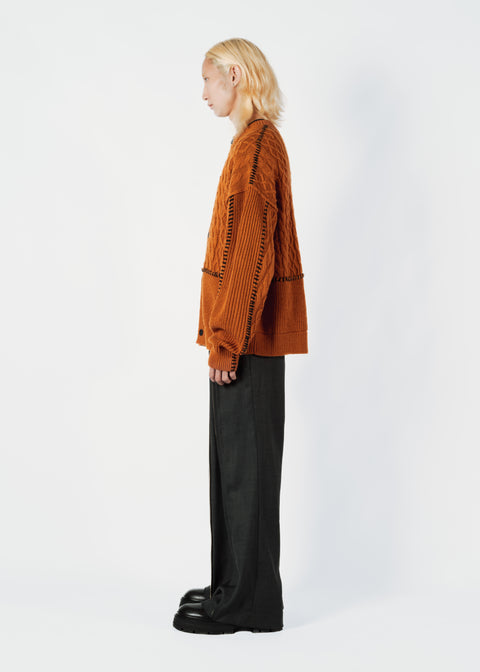 VERTICAL ZIP TROUSERS