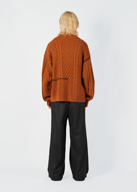 VERTICAL ZIP TROUSERS
