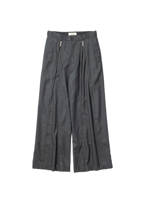 VERTICAL ZIP TROUSERS