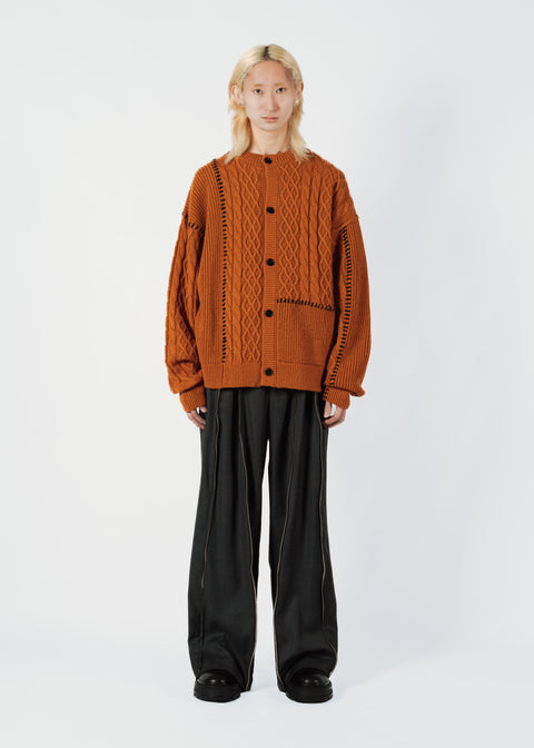 VERTICAL ZIP TROUSERS
