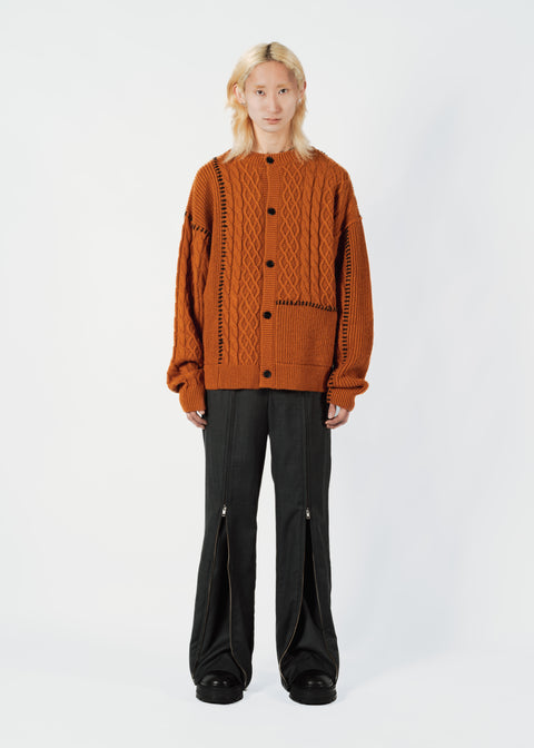 VERTICAL ZIP TROUSERS