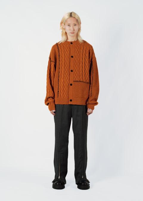 VERTICAL ZIP TROUSERS