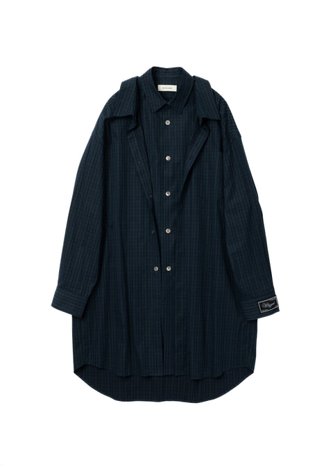 LAYERED SHIRT COAT
