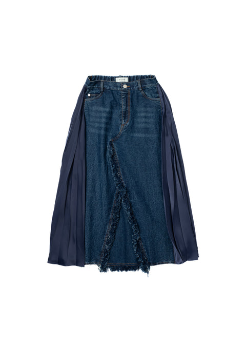 DOCKING DENIM SKIRT