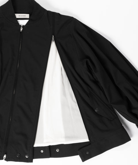 VISCOSE FLARE BOMBER JACKET