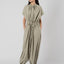 GATHERED WIDE JUMP SUIT