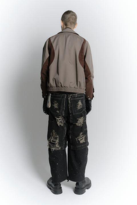 CUT UP HARRINGTON JACKET