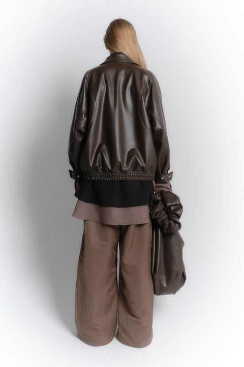 FAUX LEATHER JACKET