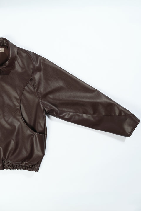 FAUX LEATHER JACKET