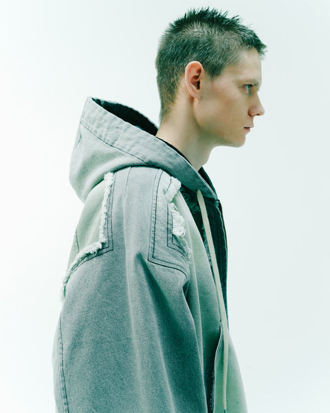 CUT UP HOODE JACKET