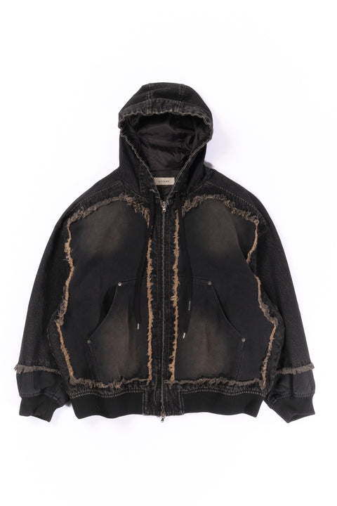 CUT UP HOODE JACKET