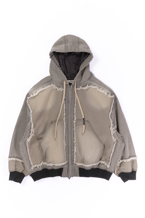 CUT UP HOODE JACKET