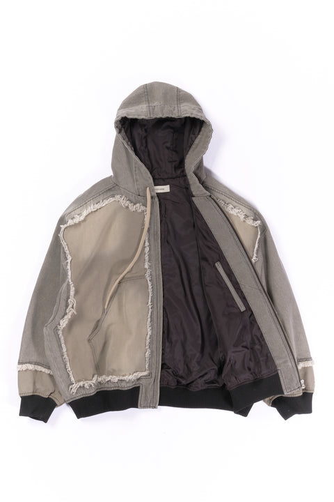CUT UP HOODE JACKET