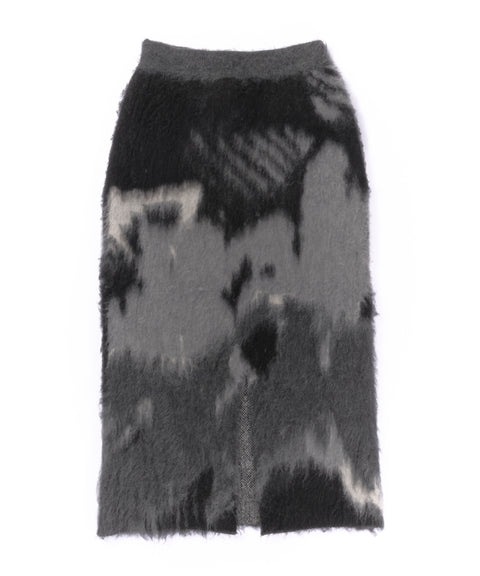 BRUSHED JACQUARD SKIRT