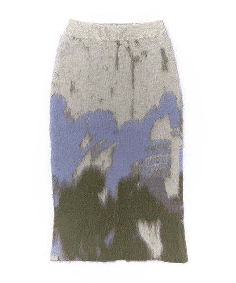 BRUSHED JACQUARD SKIRT