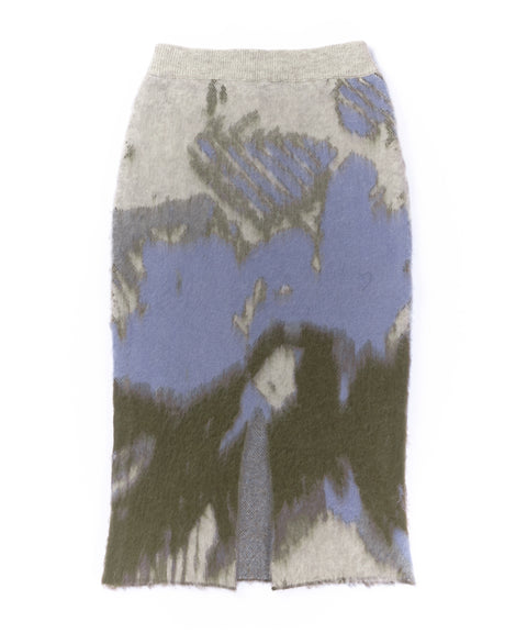 BRUSHED JACQUARD SKIRT