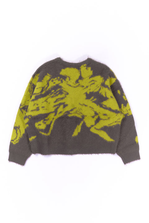 JACQUARD CARDIGAN "SHOKKAKUTEKI SONZAI"
